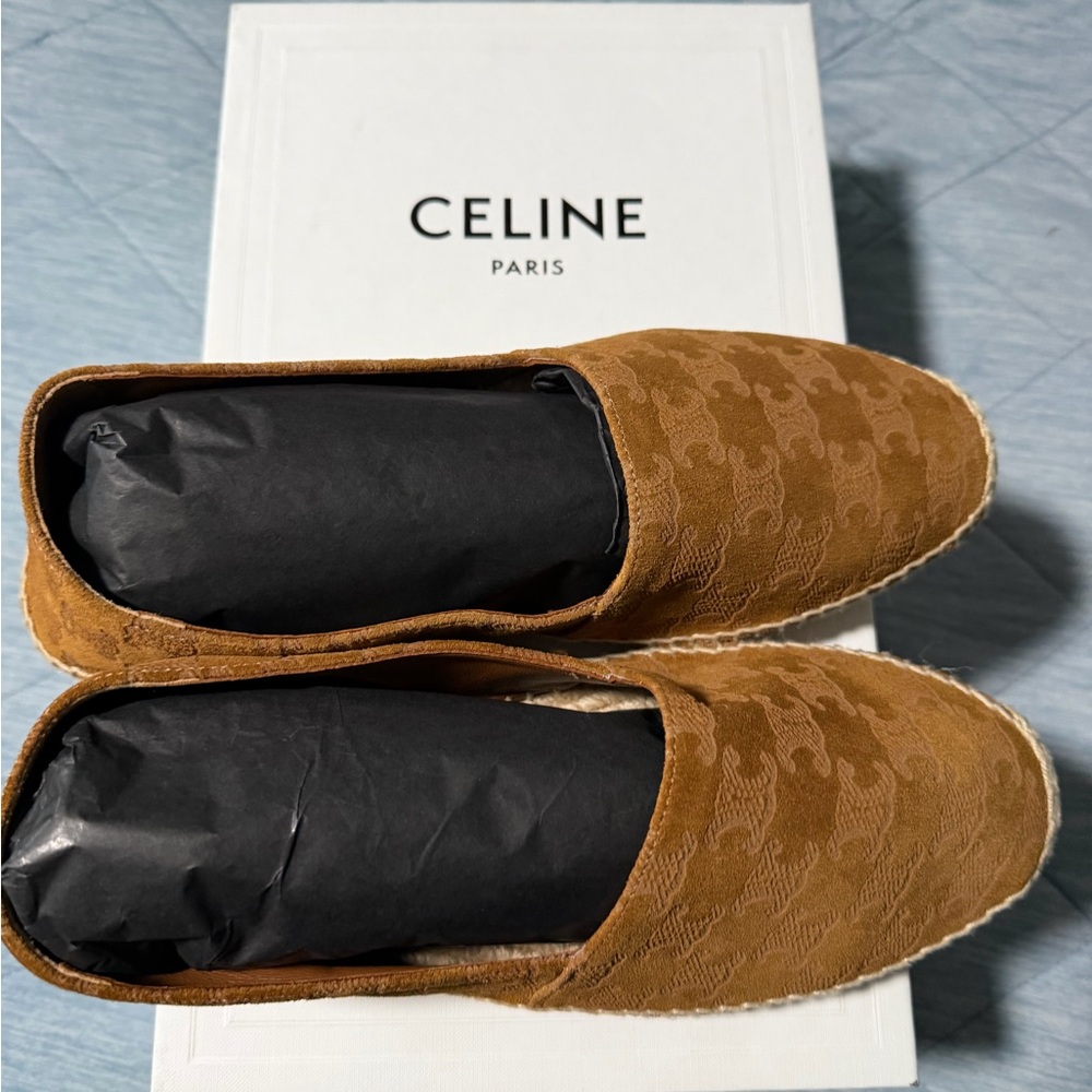 Celine Men's Tan Loafers